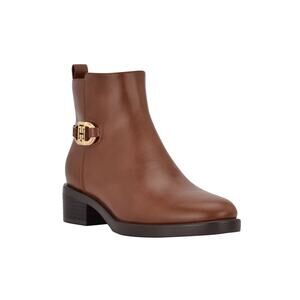 Tommy Hilfiger Imiera Almond Toe Block Heel Boots - 9M Brown